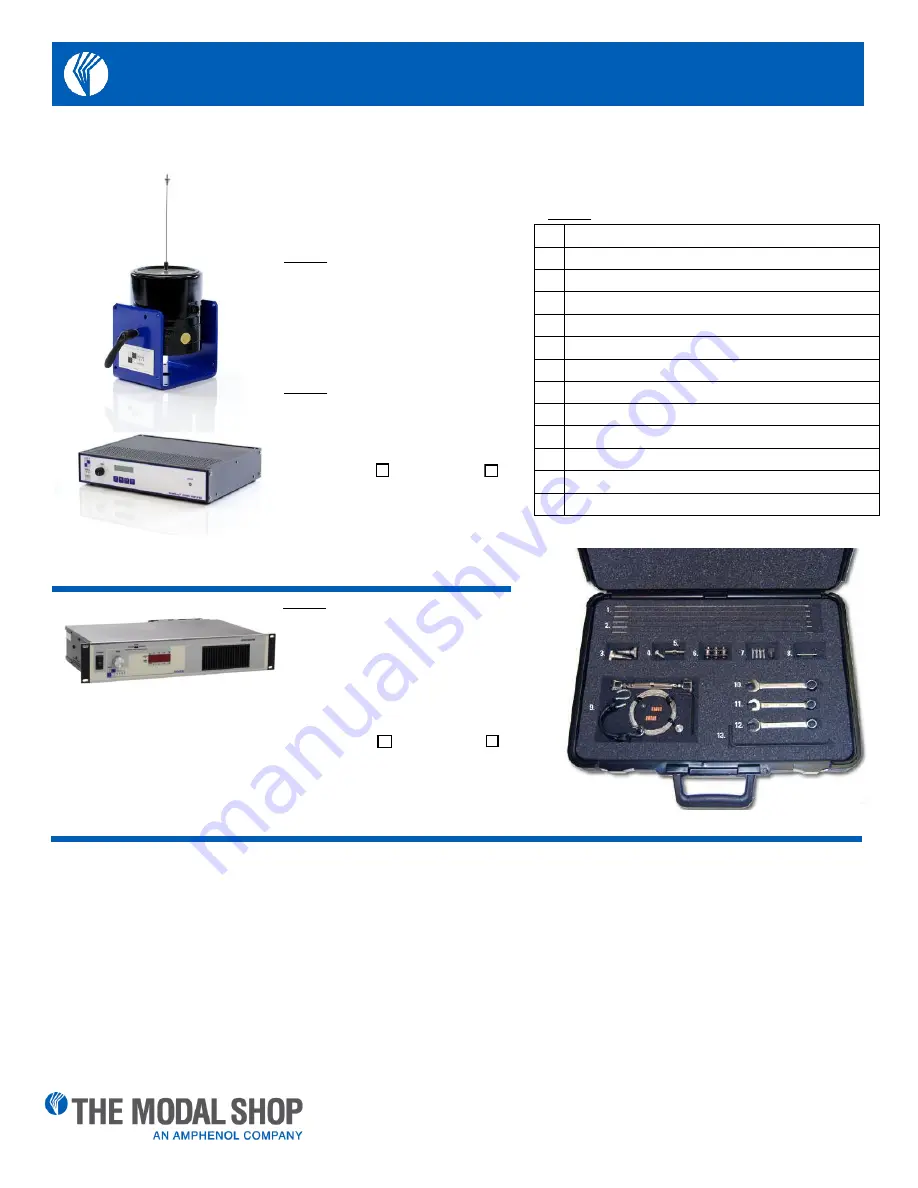 Amphenol THE MODAL SHOP K2060E030 Скачать руководство пользователя страница 1