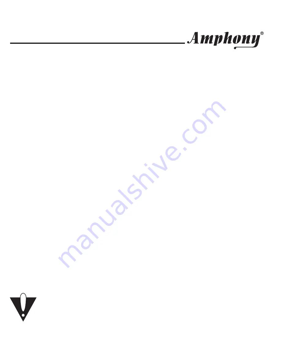 Amphony microFIDELITY 200 User And Installation Manual Download Page 3