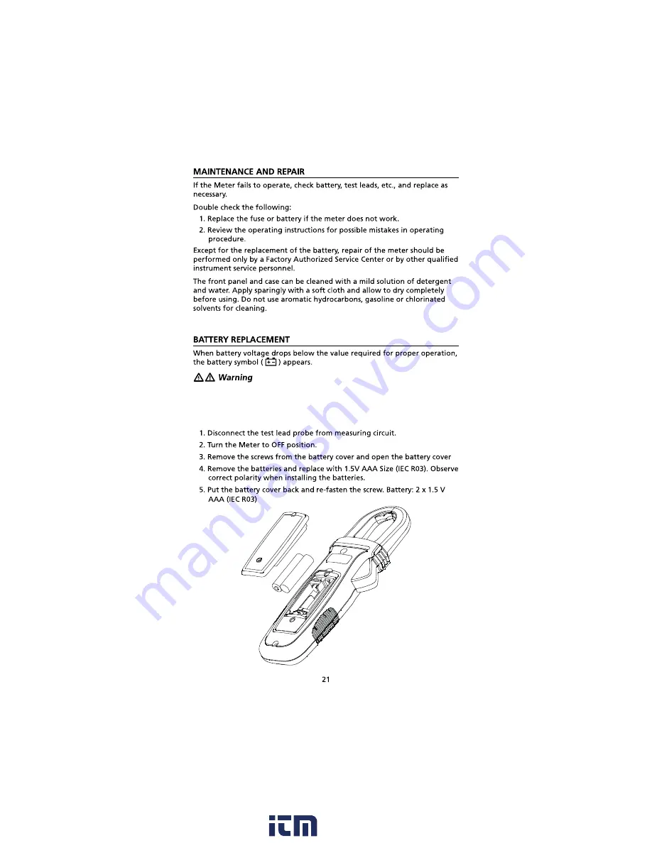 Amprobe 095969770873 User Manual Download Page 23