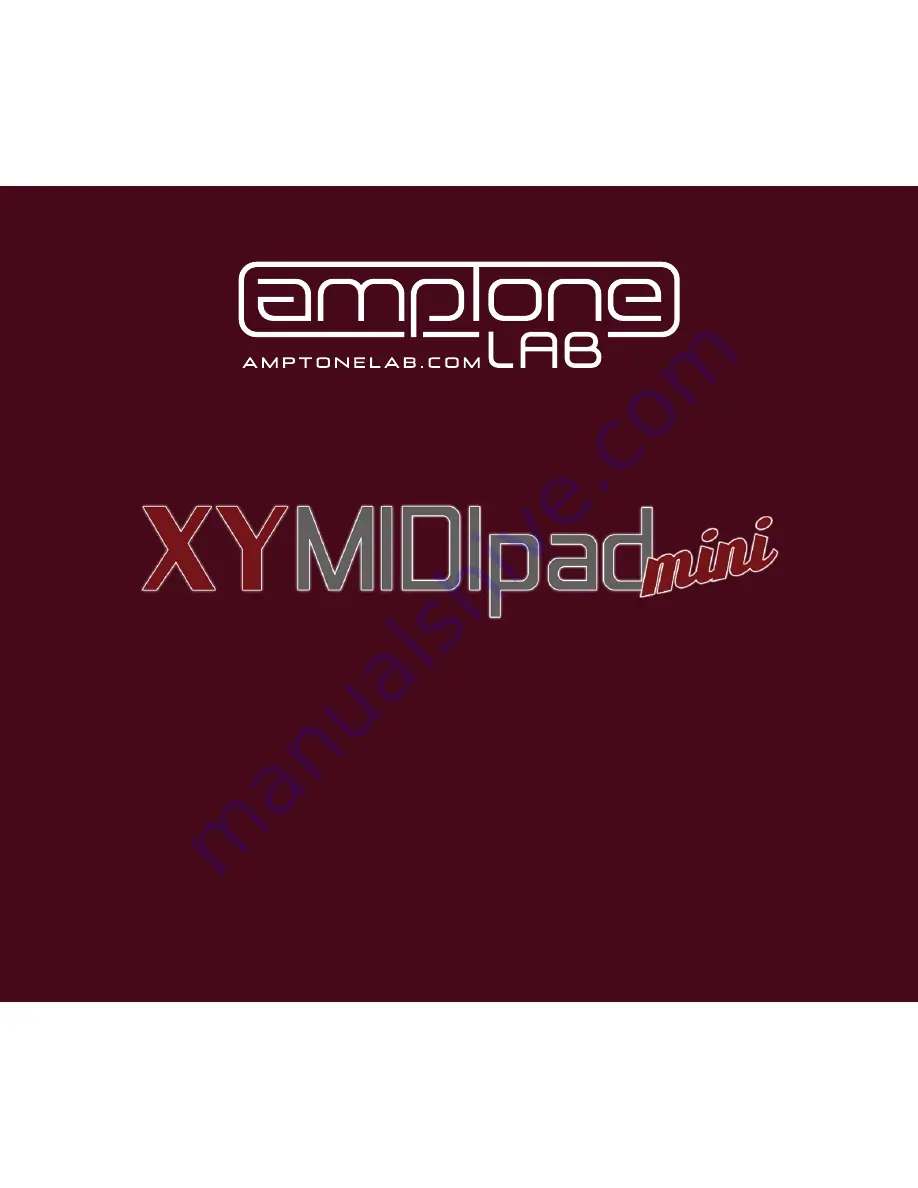 Amptone Lab XY MIDIPAD MINi User Manual Download Page 1