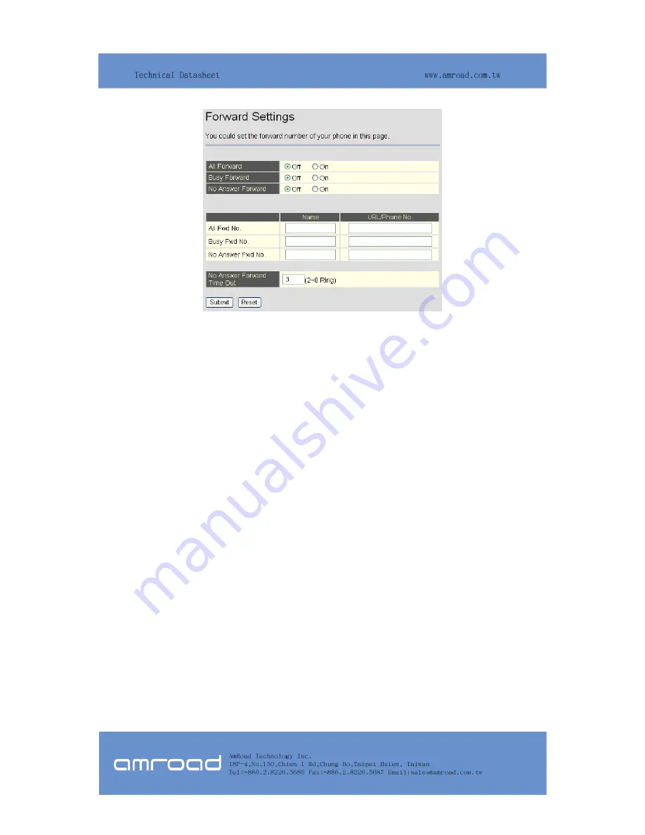 Amroad IP101/P User Manual Download Page 20