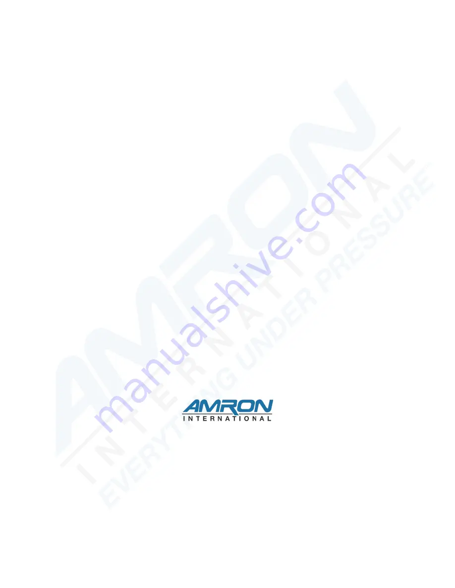 Amron 9000-ECS User Manual Download Page 1