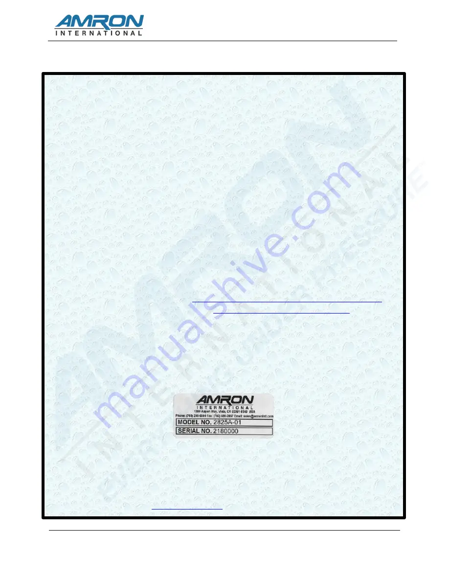 Amron AMCOM III 2830A Series User Manual Download Page 54