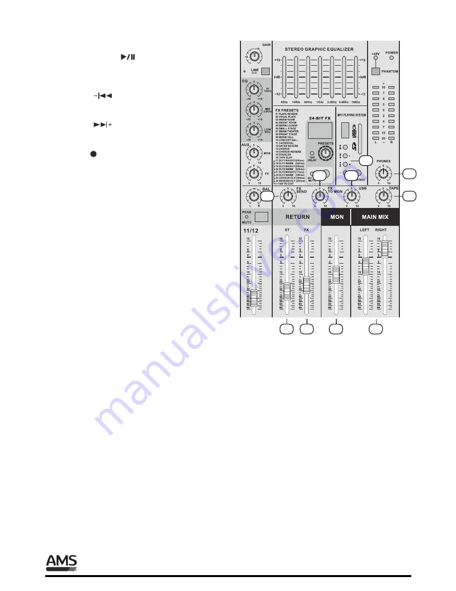 AMS AMX 1224 USB Скачать руководство пользователя страница 6