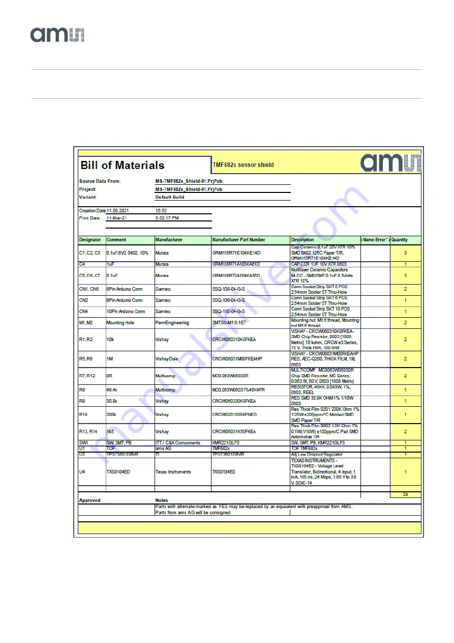 AMS TMF8821-SHIELD Quick Start Manual Download Page 8