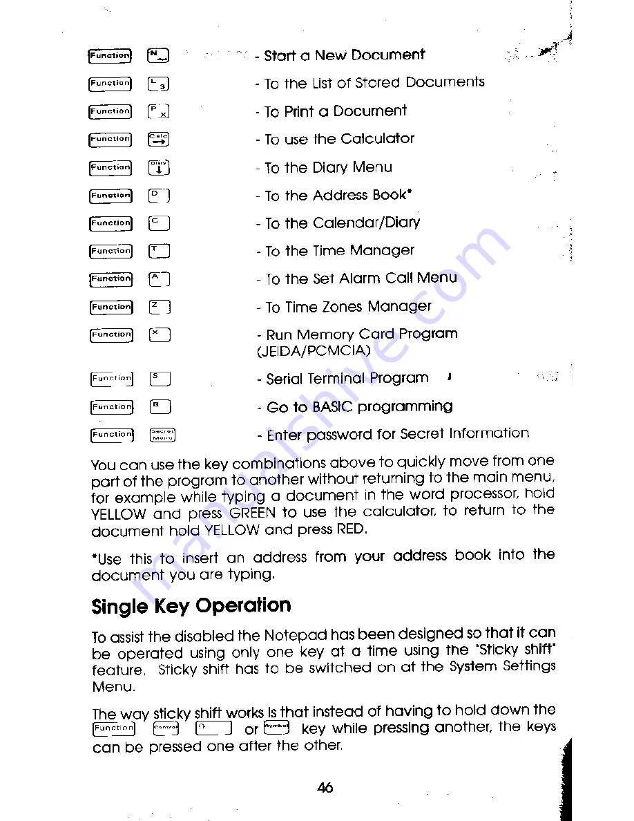 AMSTRAD Notepad NC100 Скачать руководство пользователя страница 48