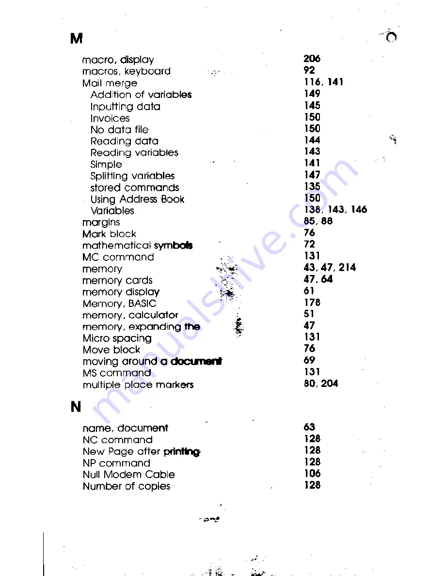 AMSTRAD Notepad NC100 Скачать руководство пользователя страница 225