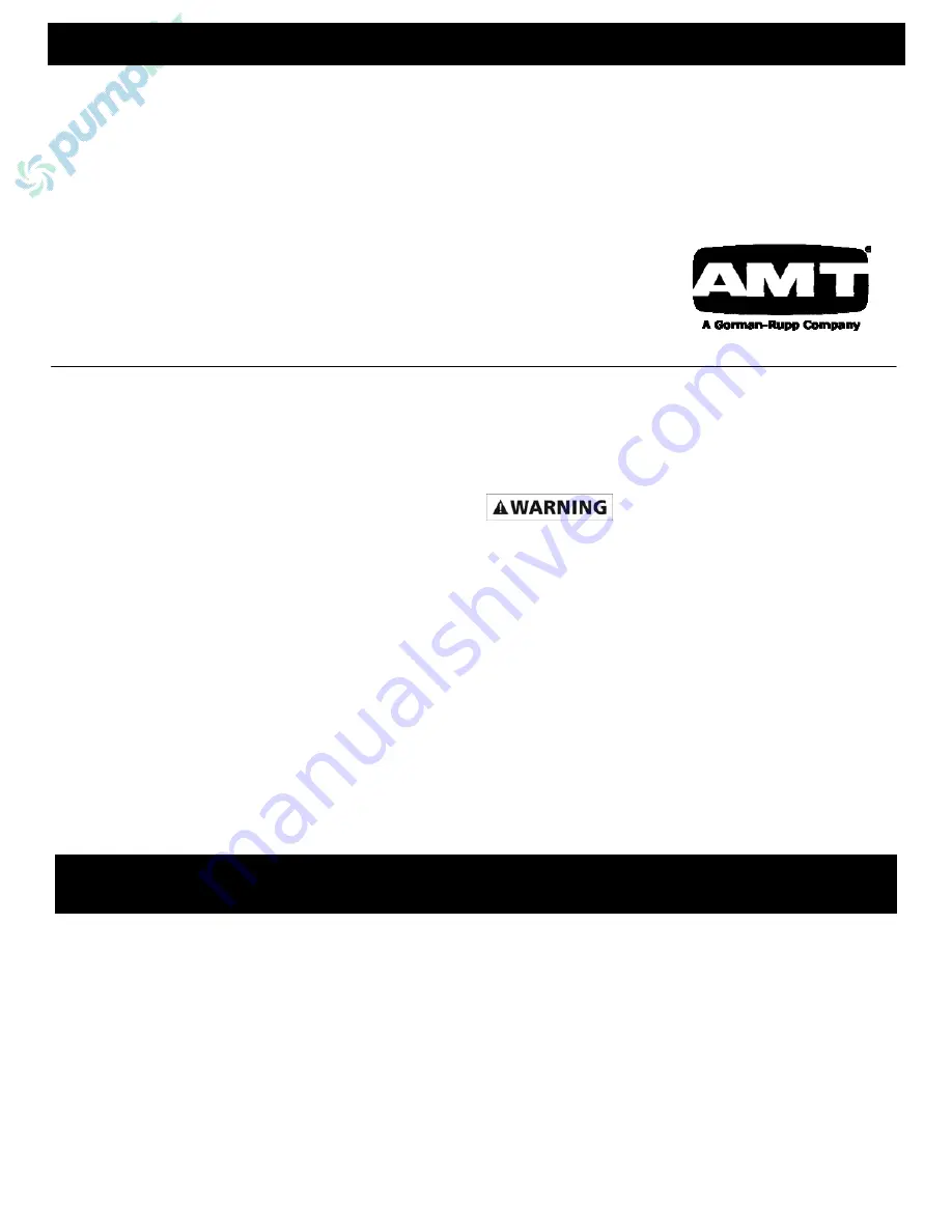 AMT 3390-99 Specifications Information And Repair Parts Manual Download Page 1