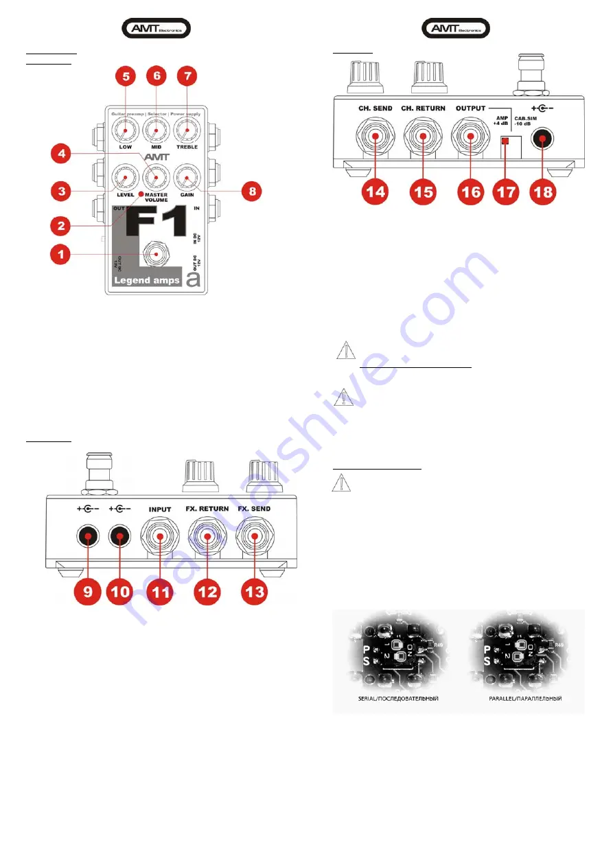 AMT Legend amps F-1 Скачать руководство пользователя страница 3