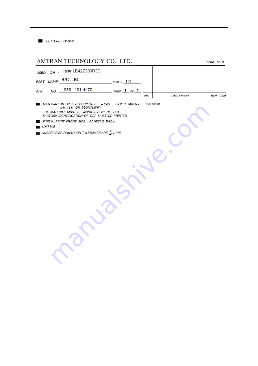 Amtran LE42Z300R3D_LC420EUG-RDF1-7R1 (CN) Скачать руководство пользователя страница 13