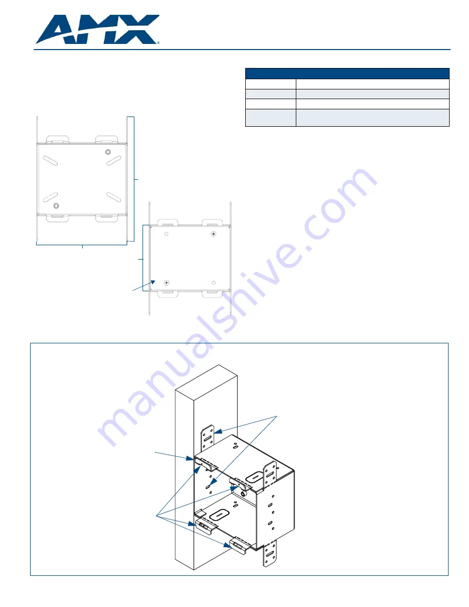 AMX FG5968-82 Installation Manual Download Page 1