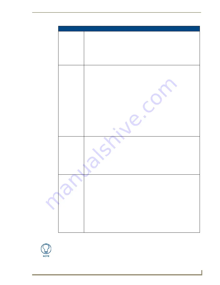 AMX Modero NXD-CV7 Operation/Reference Manual Download Page 169