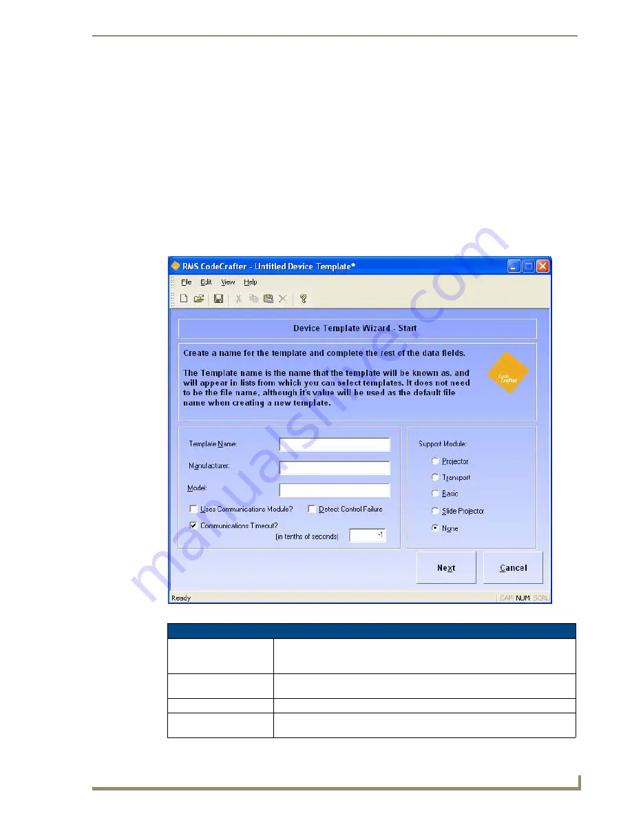 AMX RMS CODECRAFTER Operation/Reference Manual Download Page 11