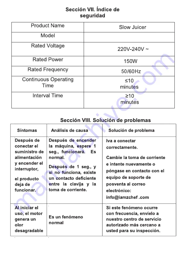 amzchef ZM1507 Instruction Manual Download Page 63