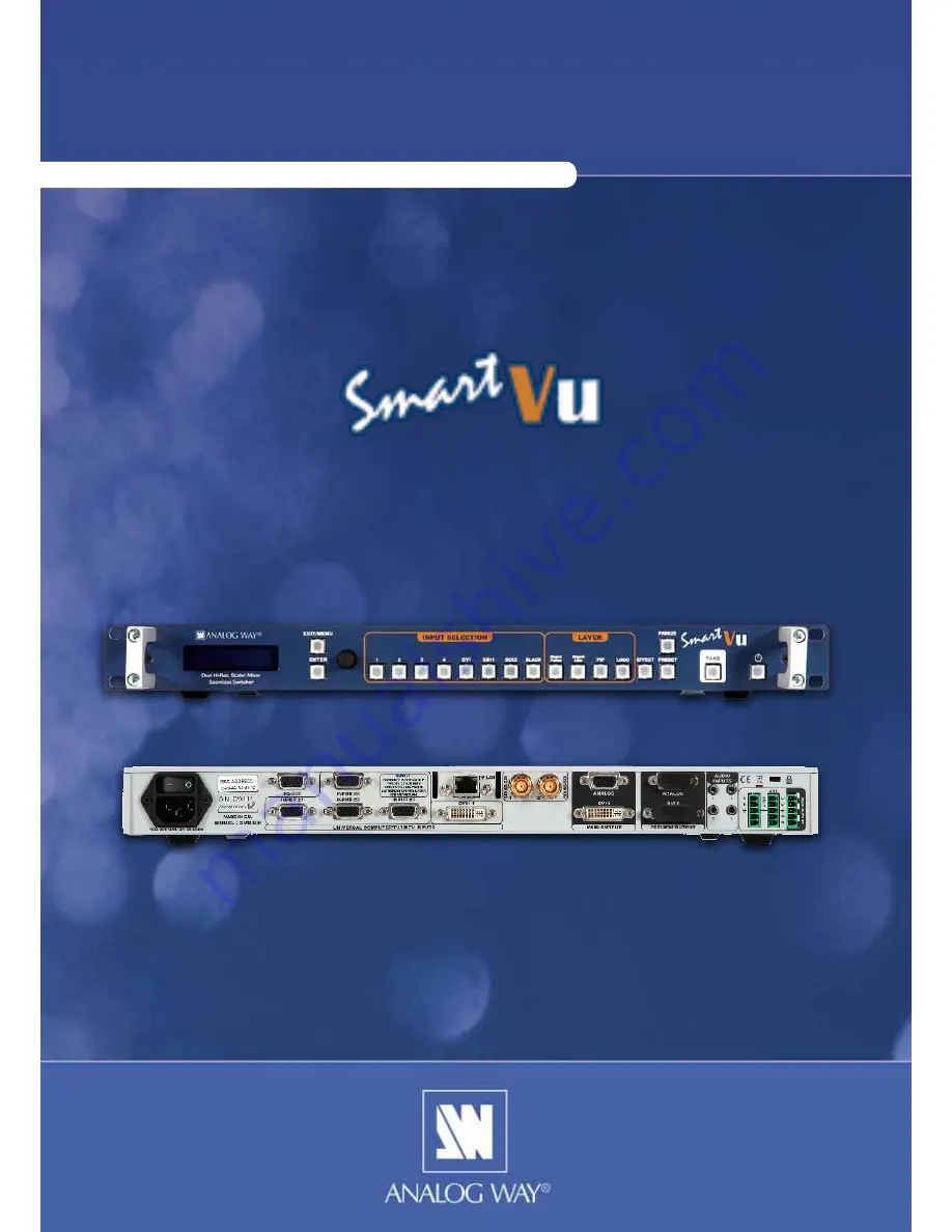 Analog way Smart Vu User Manual Download Page 1