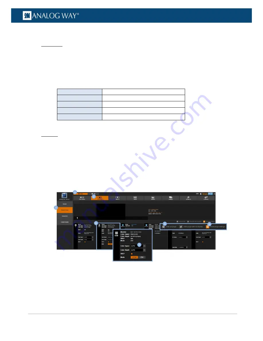 Analog way V701 Скачать руководство пользователя страница 68