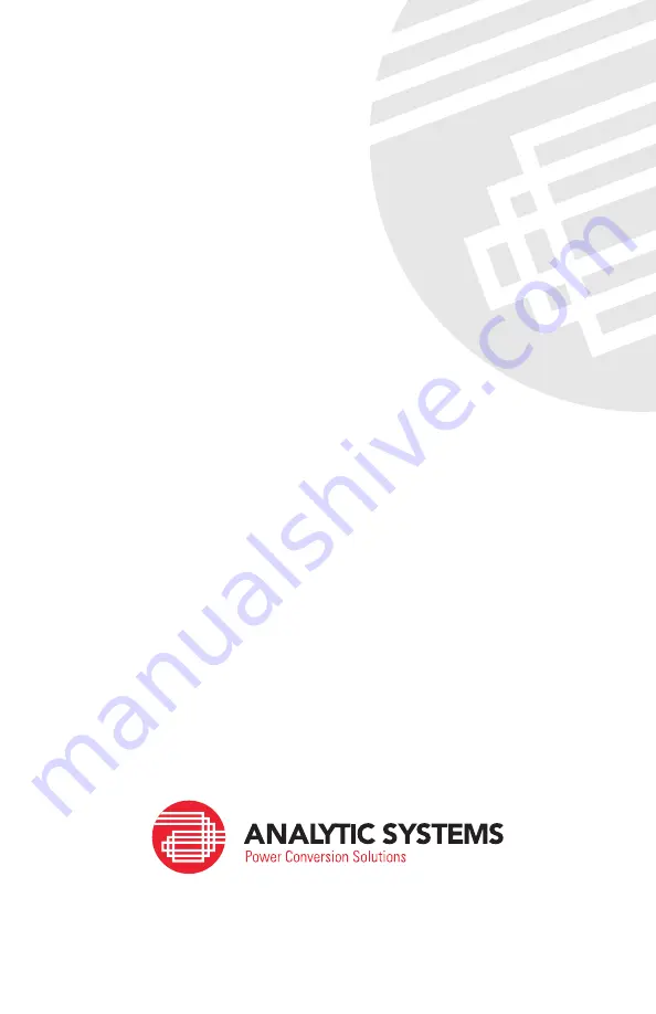 Analytic Systems BCDi320 Installation & Operation Manual Download Page 2