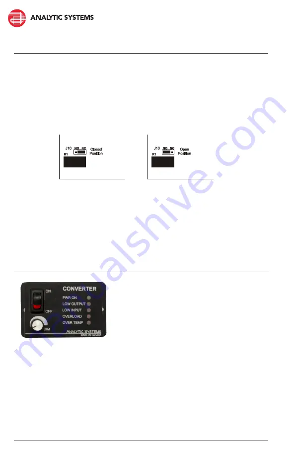 Analytic Systems VTC1000 Series Installation & Operation Manual Download Page 8