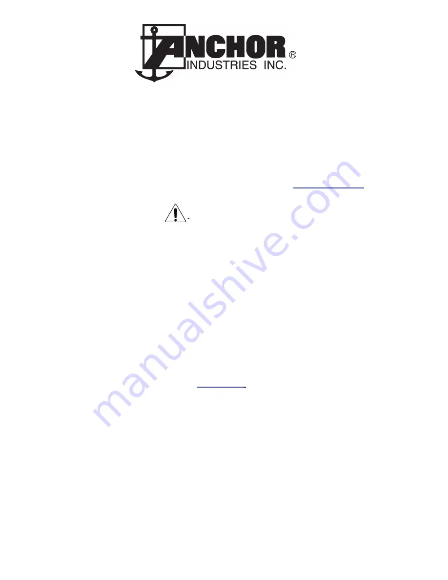 Anchor 57 Aurora Installation Instructions Manual Download Page 13