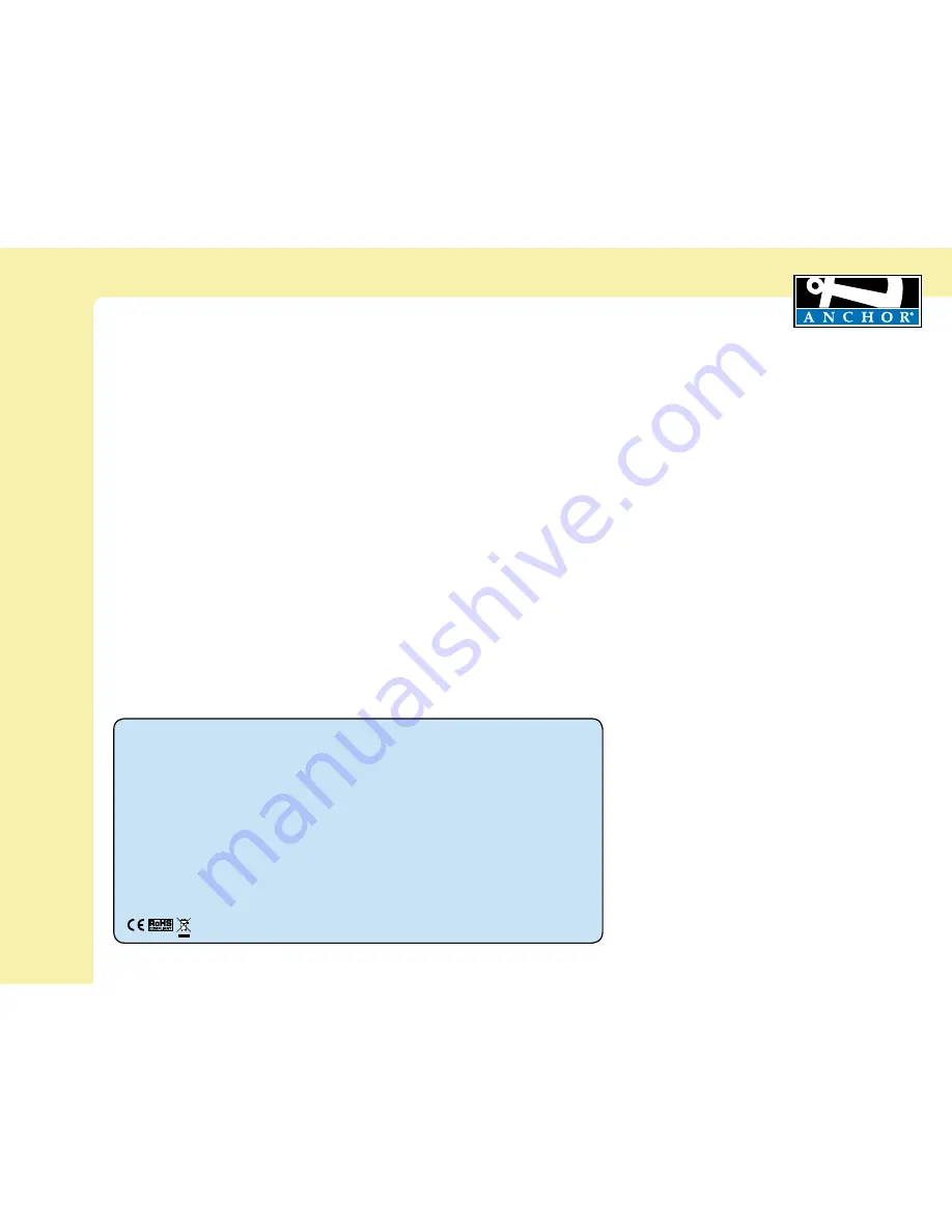 Anchor BIG-8000CU4 Owner'S Manual Download Page 13