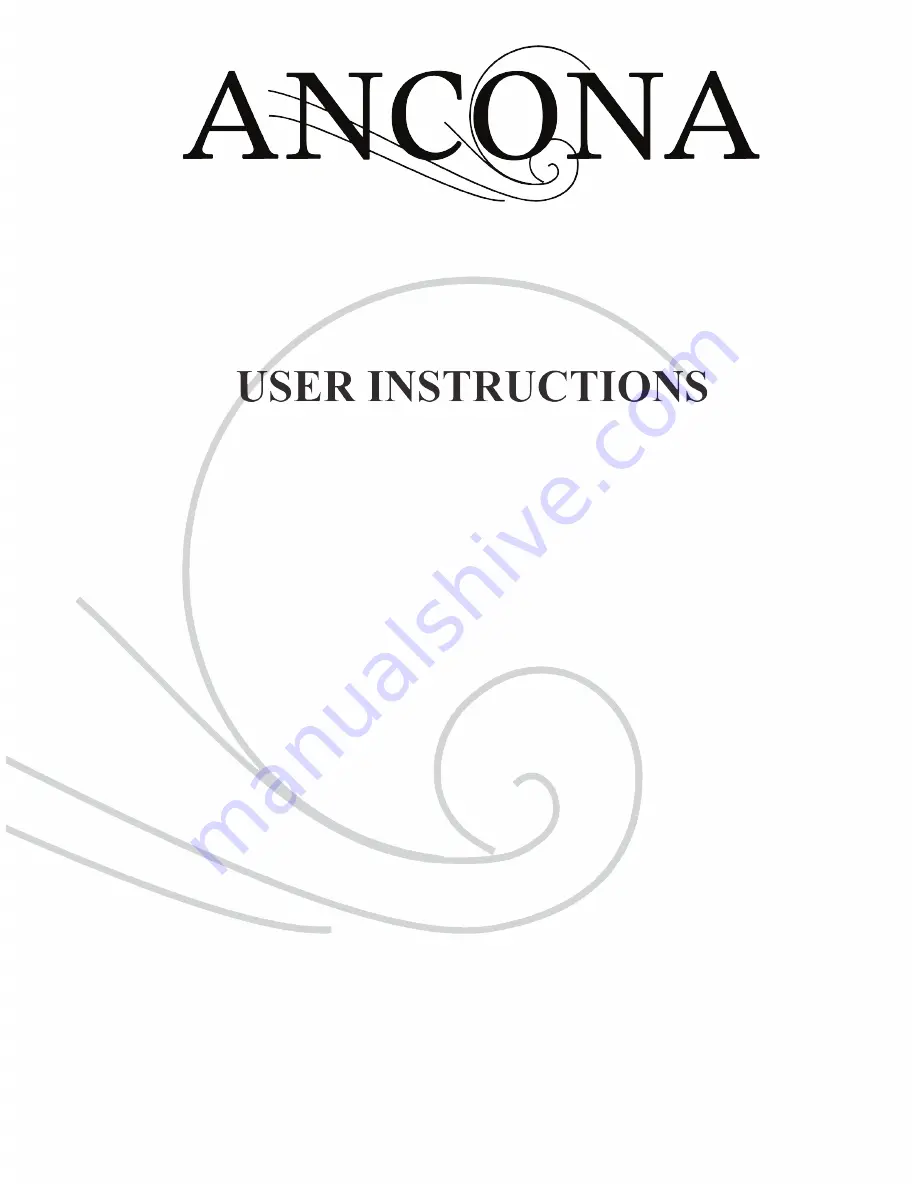 Ancona Advanta Pro Elite User Instructions Download Page 1