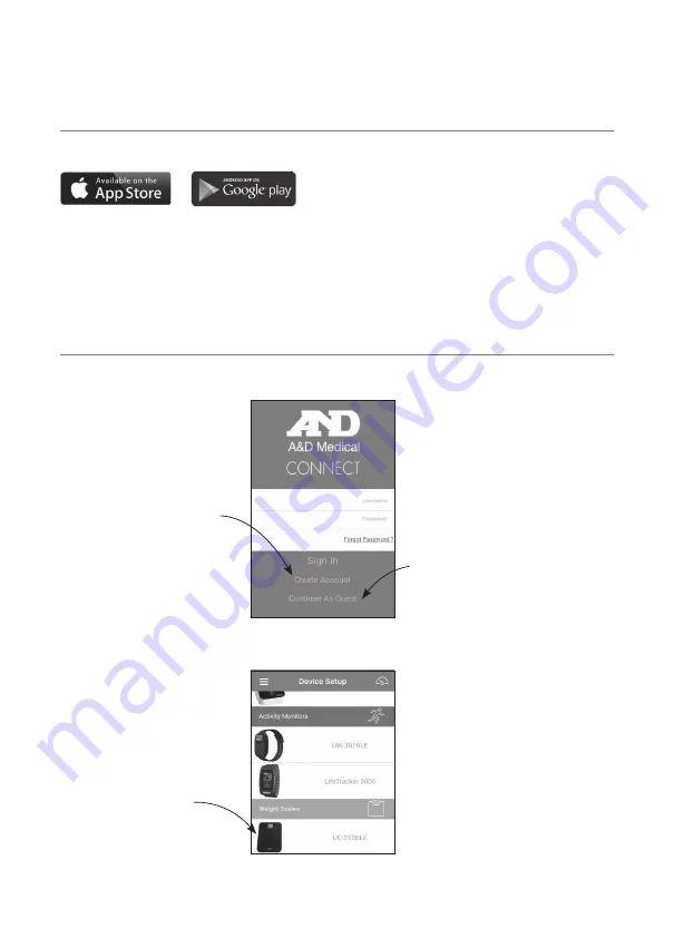 AND PLUS CONNECT UC-350BLE Instruction Manual Download Page 6