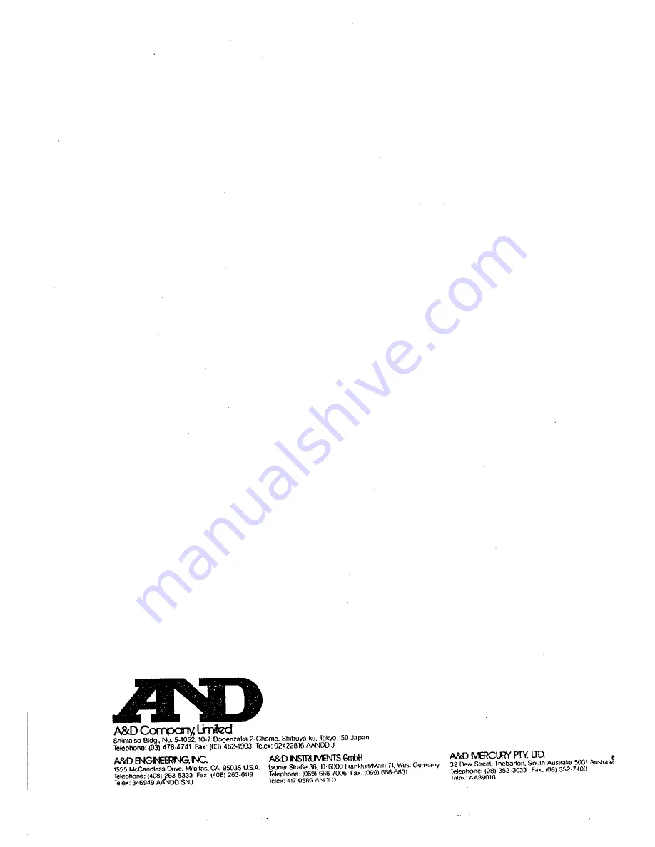 AND Weighing indicator AD-4321A Instruction Manual Download Page 29