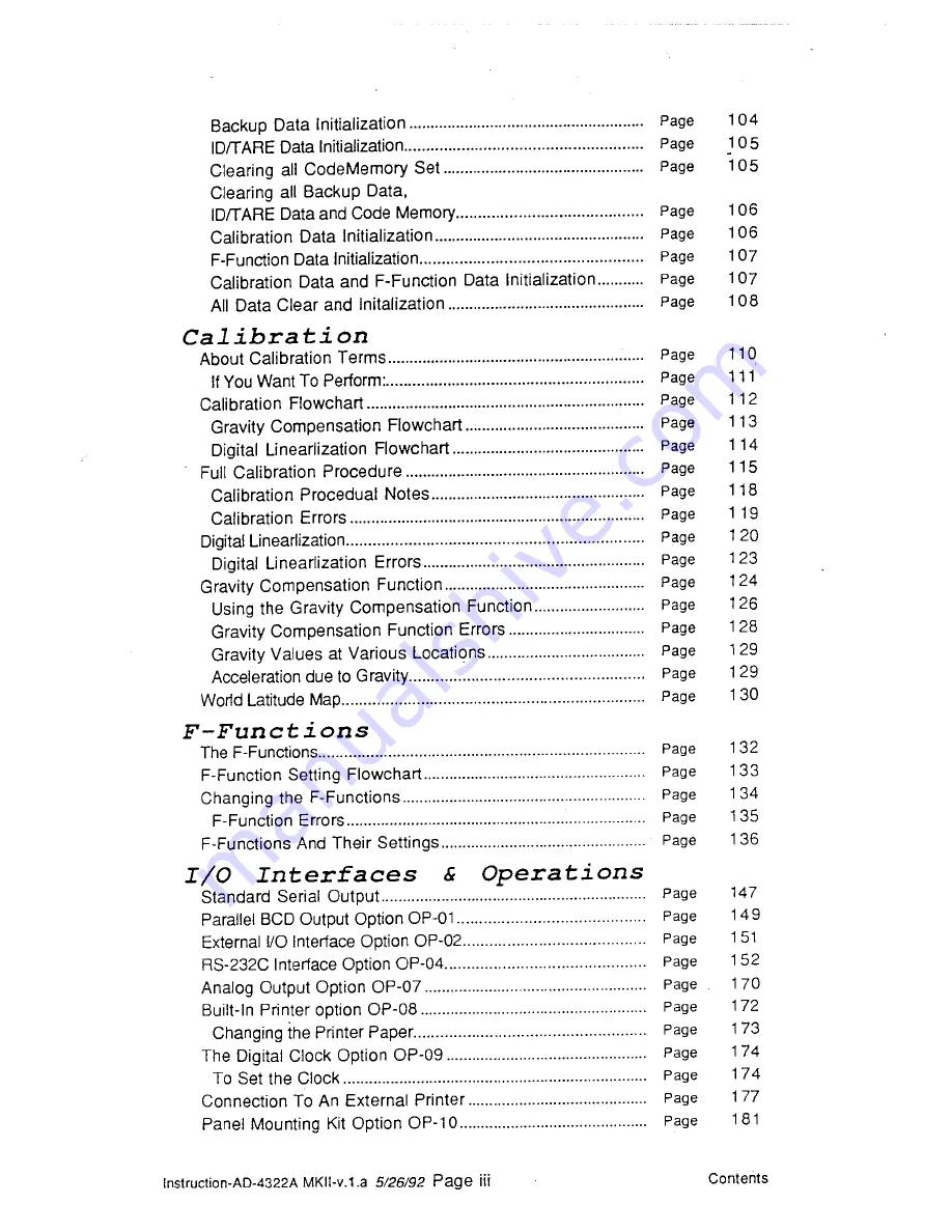 AND Weighing Indicator AD-4322A Mark II (MKII) Instruction Manual Download Page 4