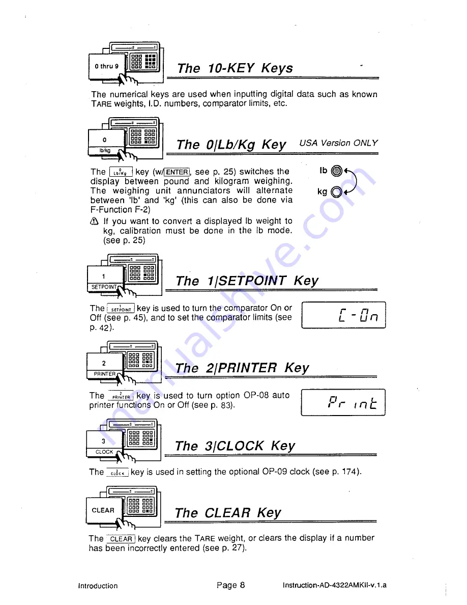 AND Weighing Indicator AD-4322A Mark II (MKII) Instruction Manual Download Page 14