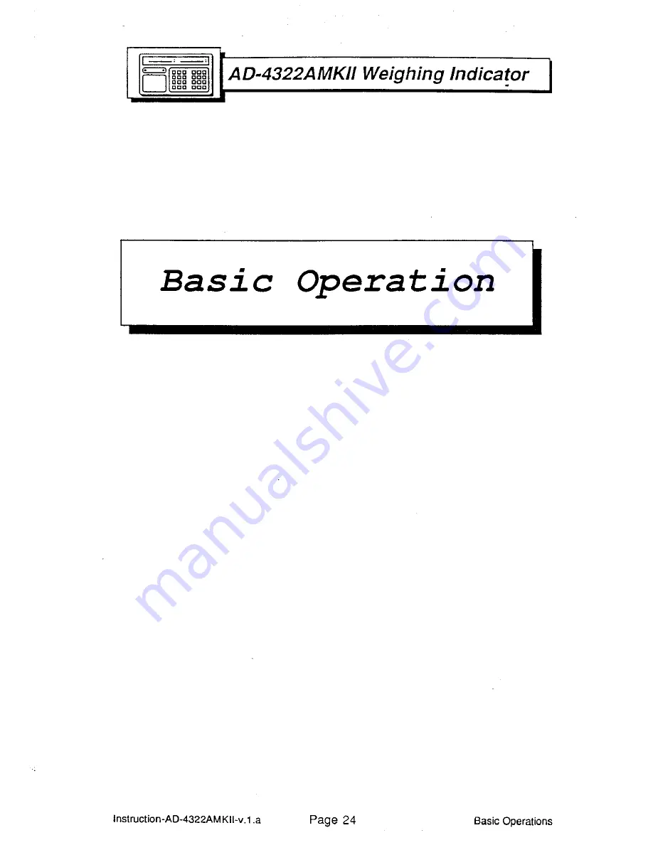 AND Weighing Indicator AD-4322A Mark II (MKII) Instruction Manual Download Page 30