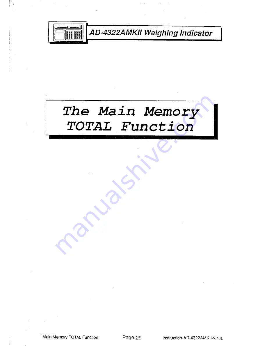 AND Weighing Indicator AD-4322A Mark II (MKII) Instruction Manual Download Page 35