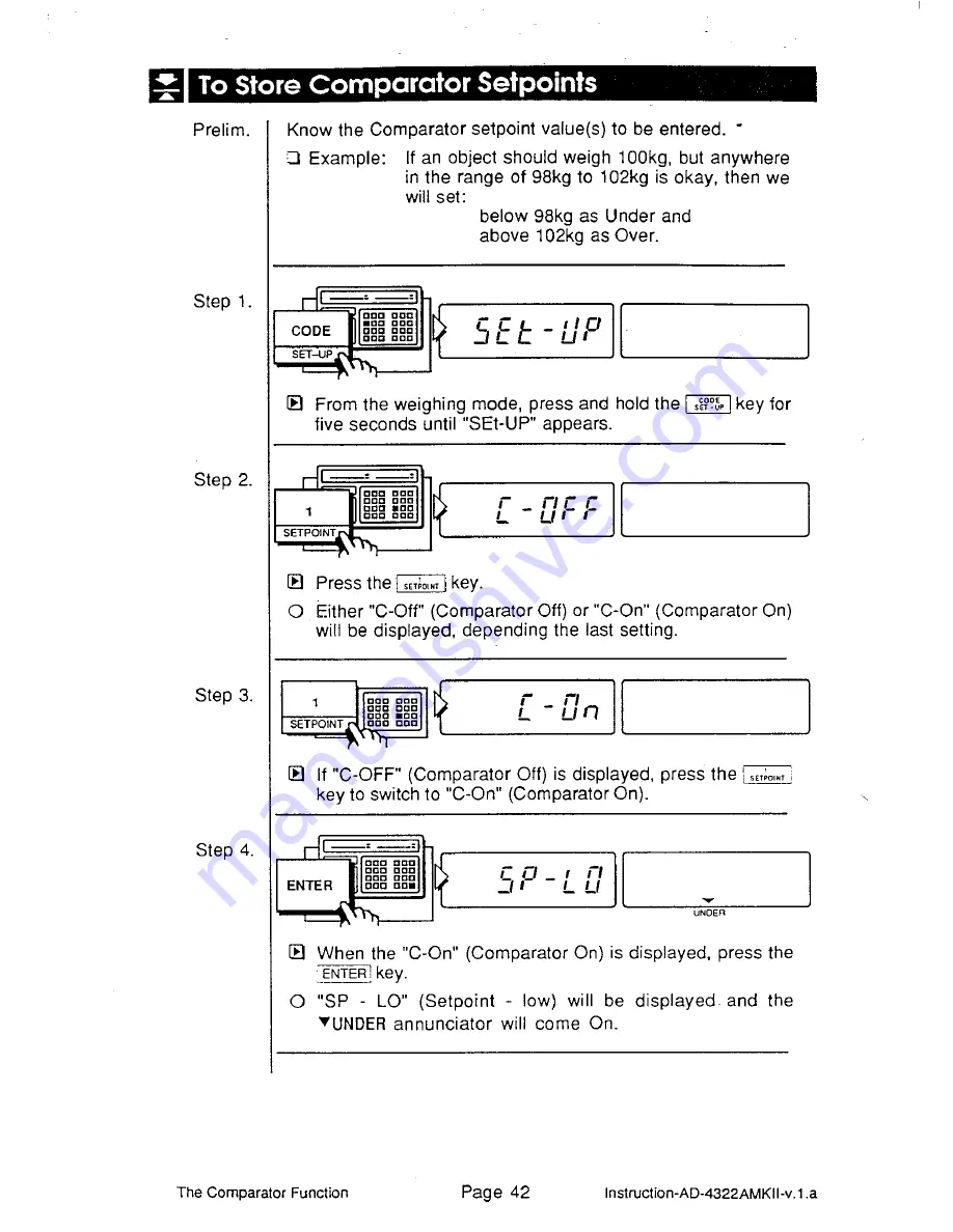 AND Weighing Indicator AD-4322A Mark II (MKII) Instruction Manual Download Page 48