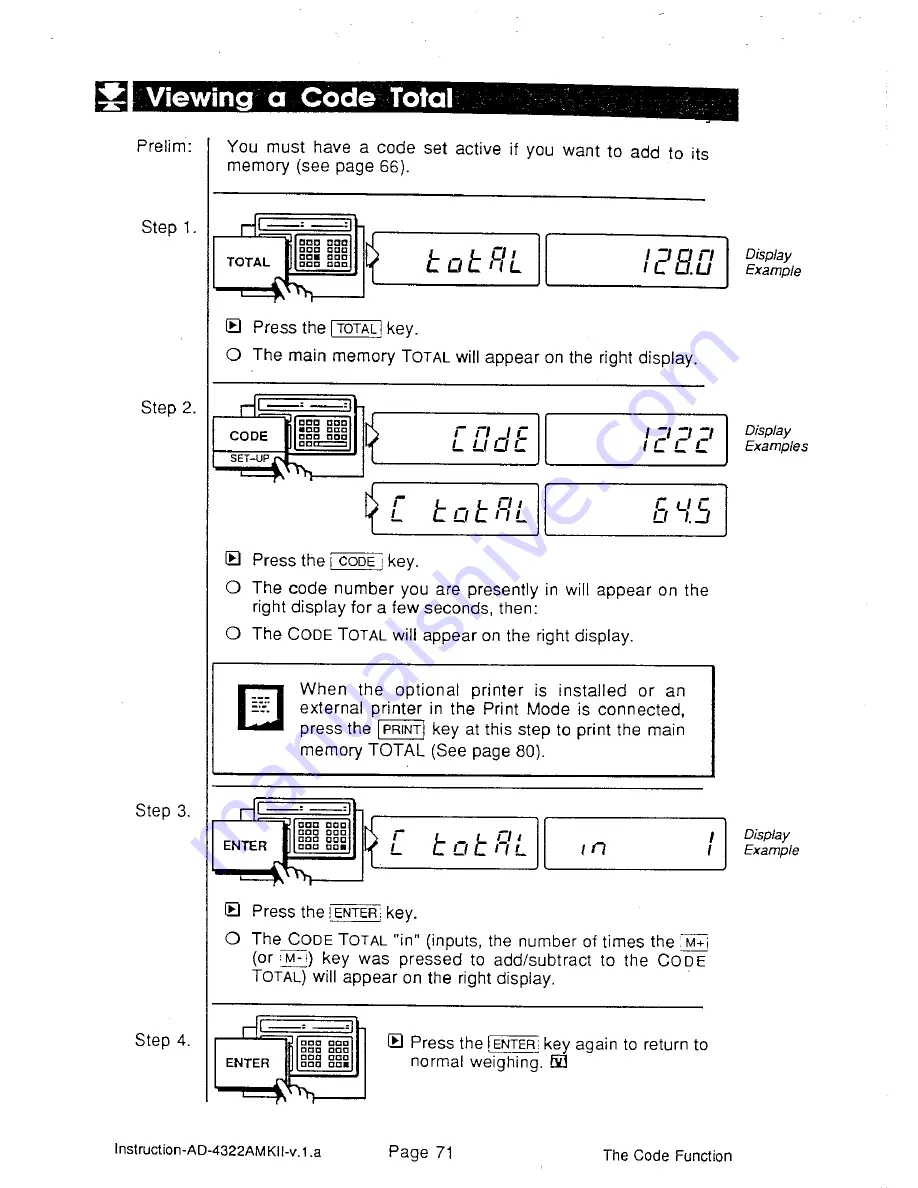 AND Weighing Indicator AD-4322A Mark II (MKII) Instruction Manual Download Page 77