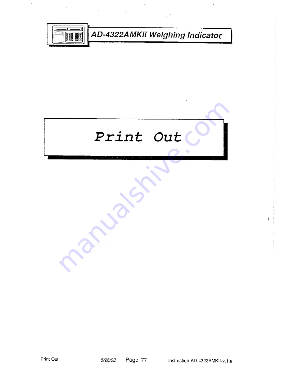 AND Weighing Indicator AD-4322A Mark II (MKII) Instruction Manual Download Page 83