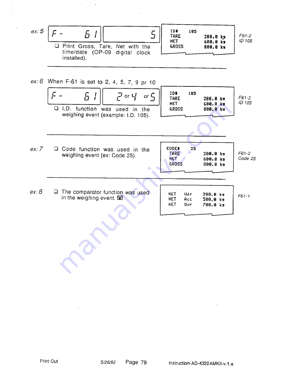 AND Weighing Indicator AD-4322A Mark II (MKII) Скачать руководство пользователя страница 85