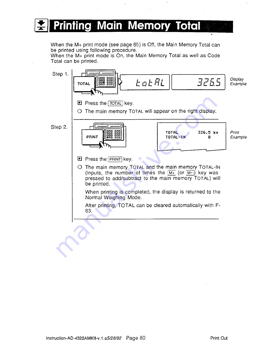 AND Weighing Indicator AD-4322A Mark II (MKII) Instruction Manual Download Page 86