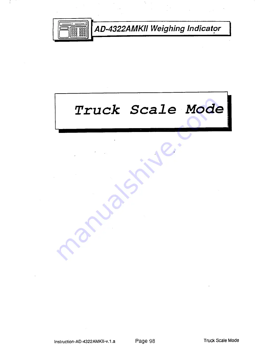 AND Weighing Indicator AD-4322A Mark II (MKII) Instruction Manual Download Page 104