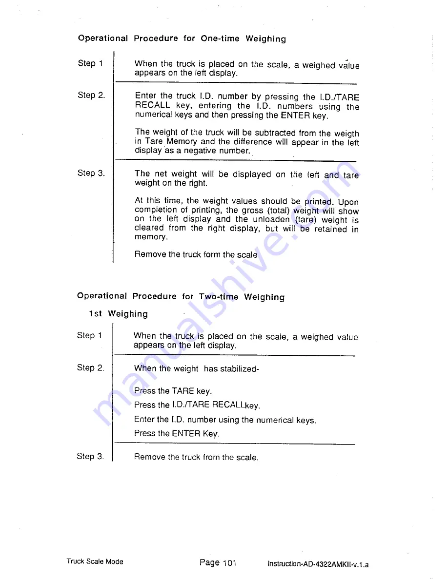 AND Weighing Indicator AD-4322A Mark II (MKII) Instruction Manual Download Page 107