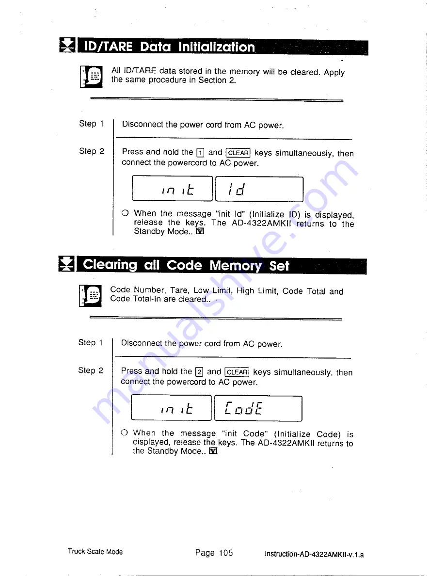 AND Weighing Indicator AD-4322A Mark II (MKII) Instruction Manual Download Page 111