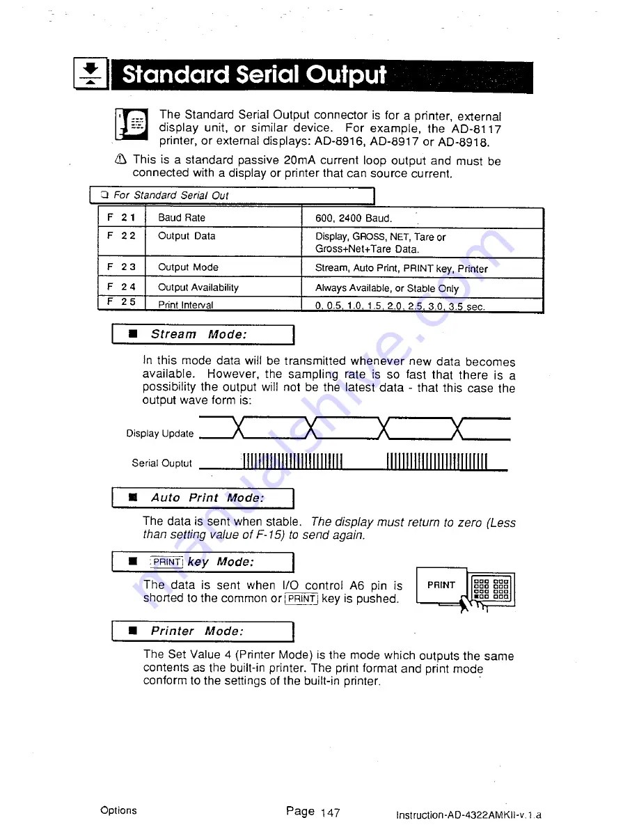 AND Weighing Indicator AD-4322A Mark II (MKII) Instruction Manual Download Page 153