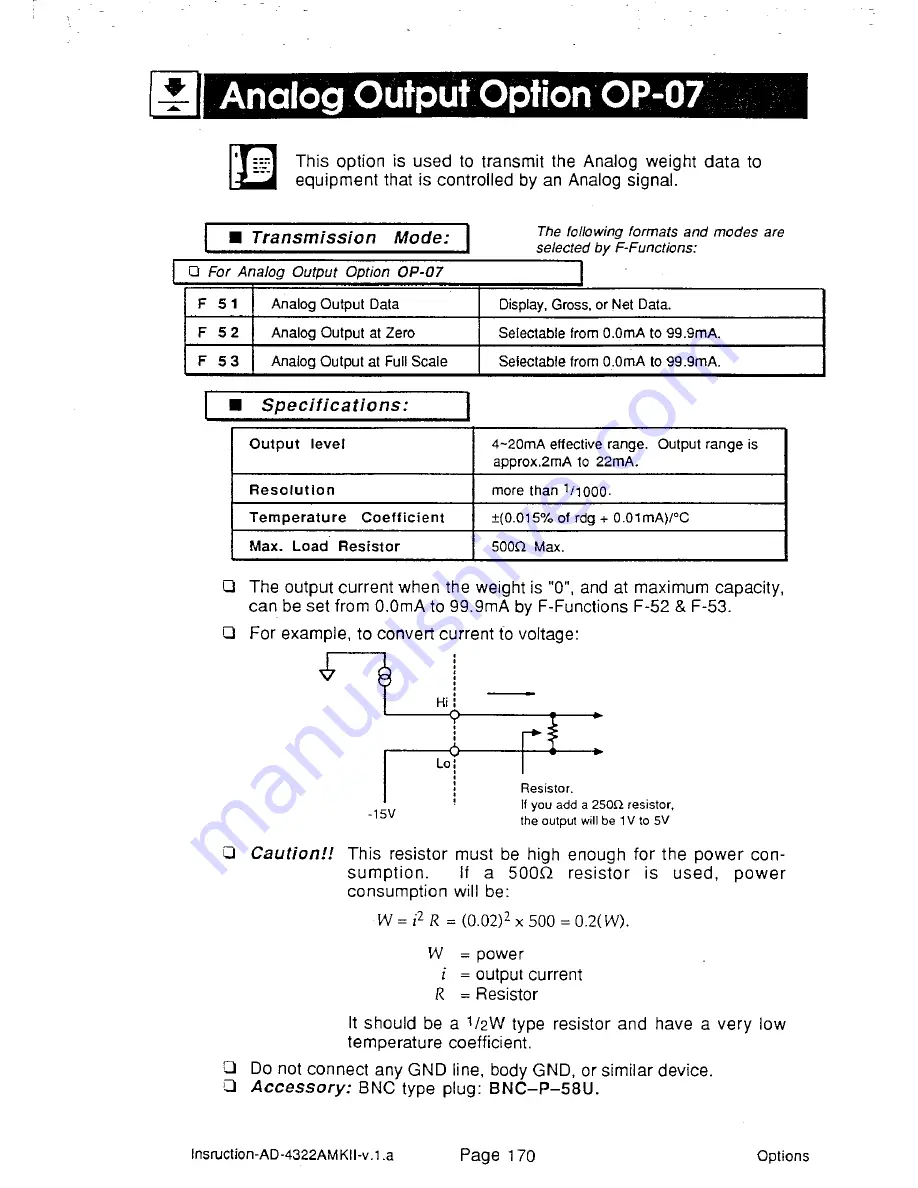 AND Weighing Indicator AD-4322A Mark II (MKII) Instruction Manual Download Page 176