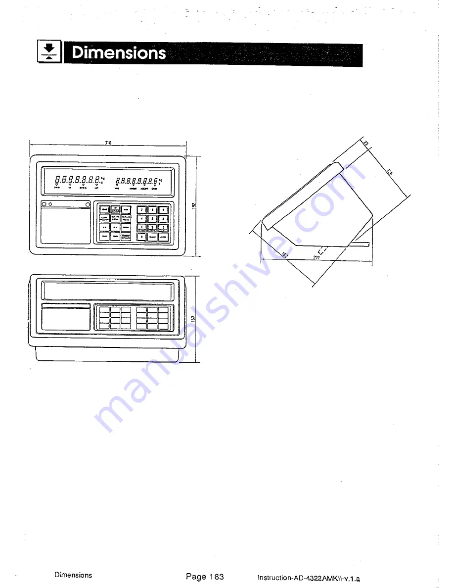 AND Weighing Indicator AD-4322A Mark II (MKII) Скачать руководство пользователя страница 189