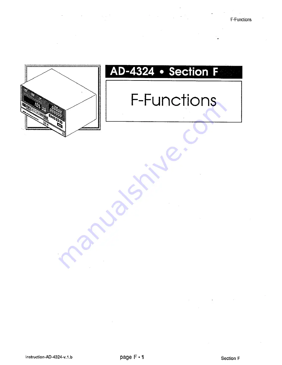 AND Weighing Indicator AD-4324 Instruction Manual Download Page 50