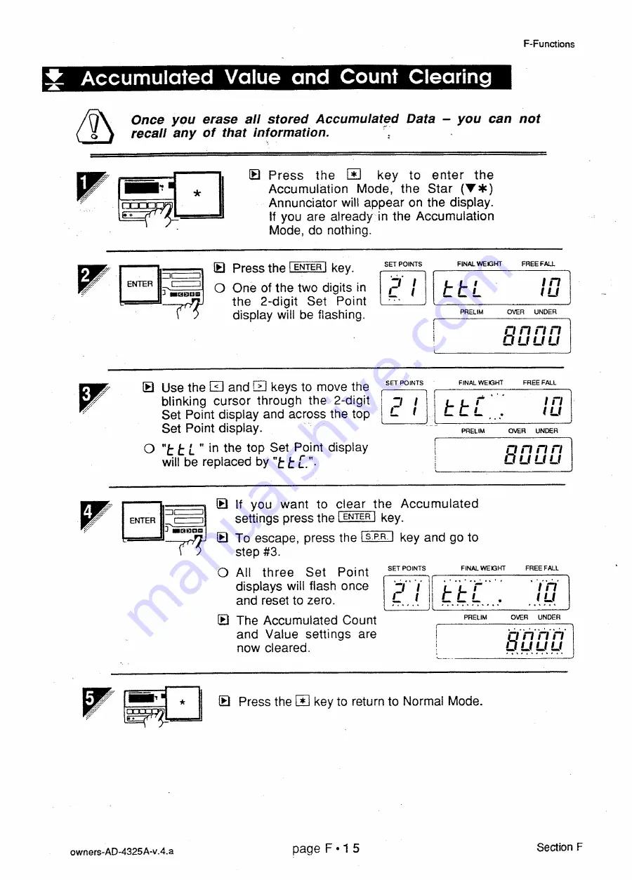 AND Weighing Indicator AD-4325A Instruction Manual Download Page 80