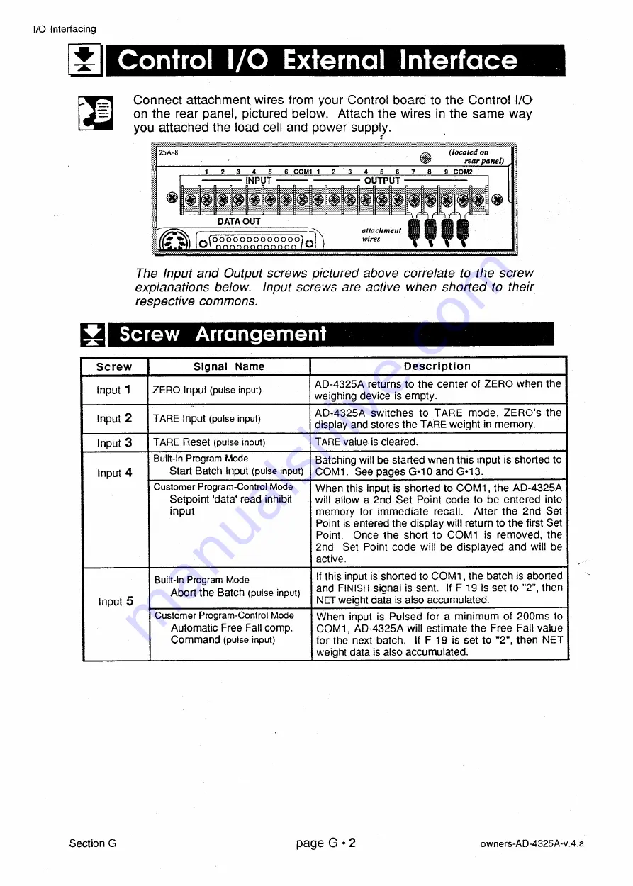 AND Weighing Indicator AD-4325A Instruction Manual Download Page 86