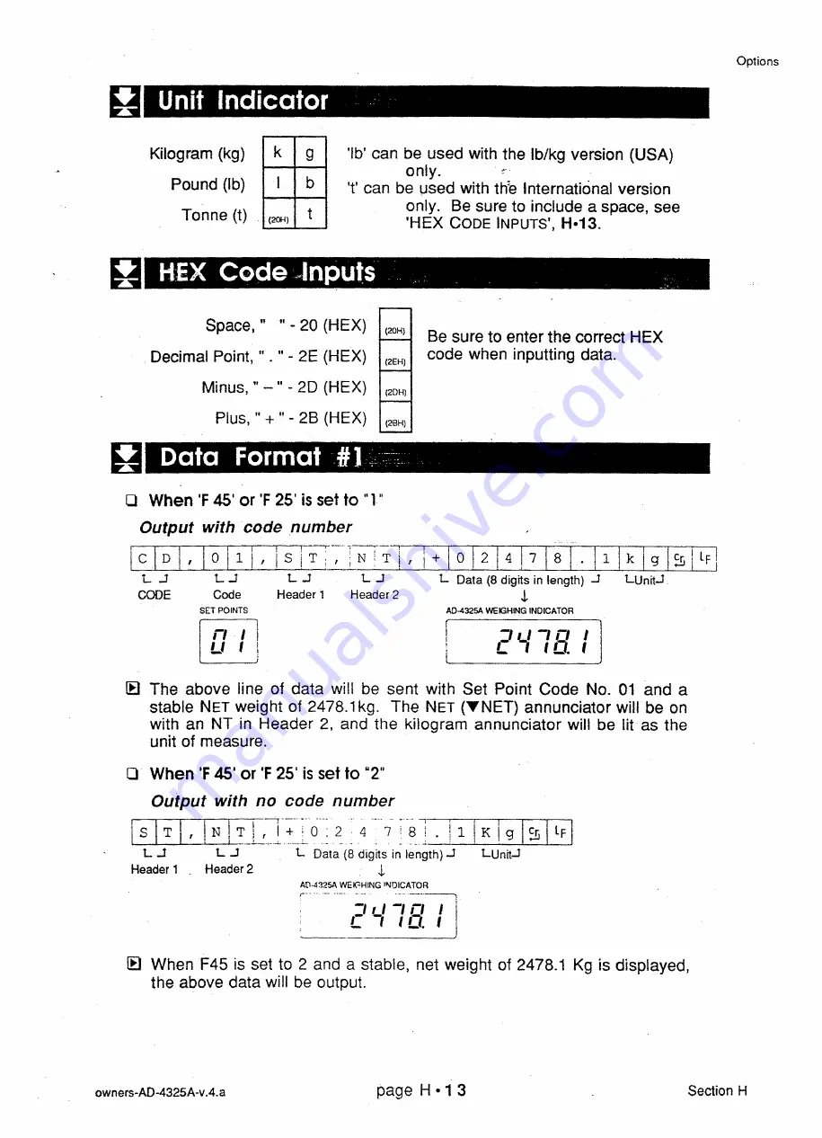 AND Weighing Indicator AD-4325A Instruction Manual Download Page 122