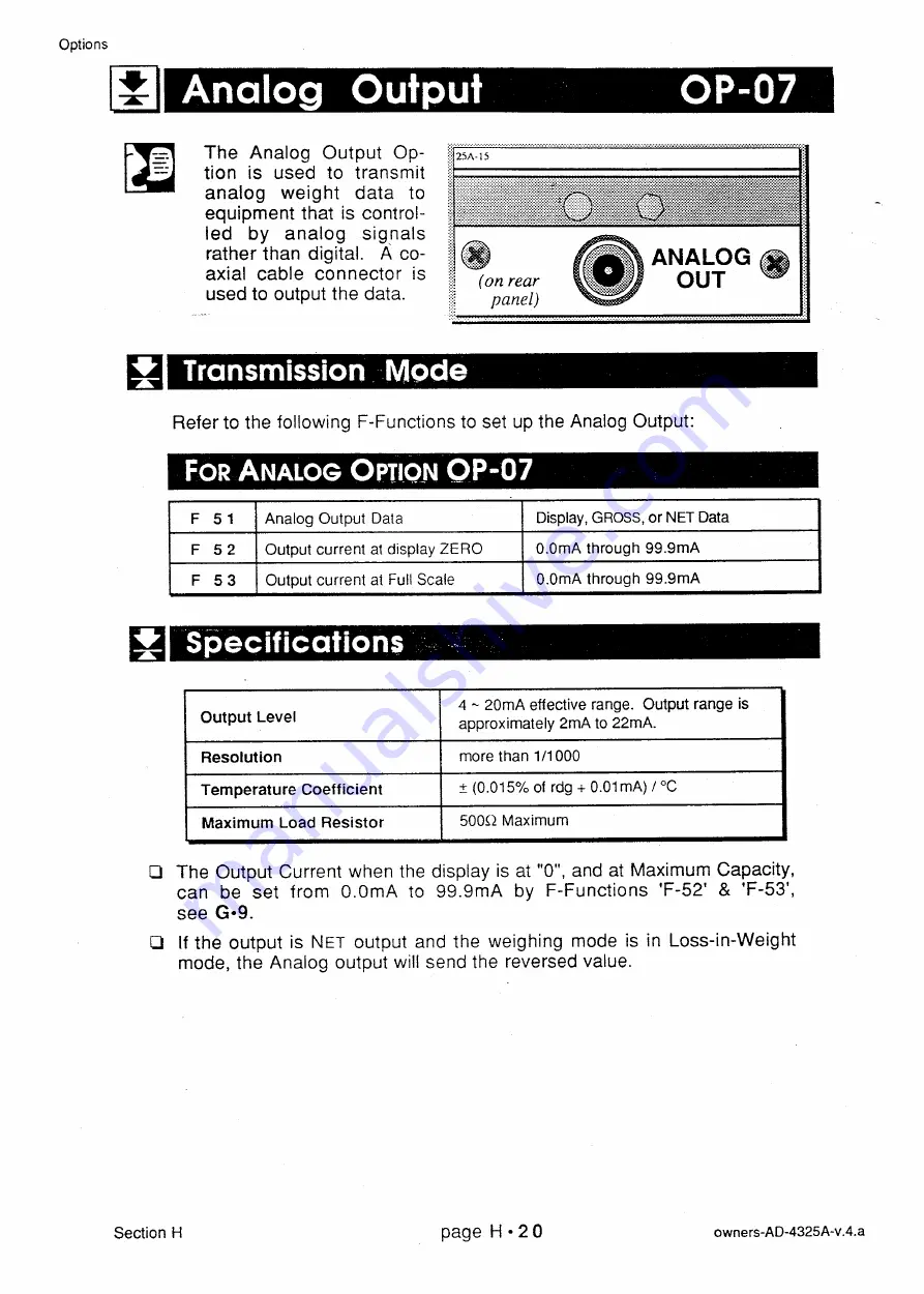 AND Weighing Indicator AD-4325A Instruction Manual Download Page 129