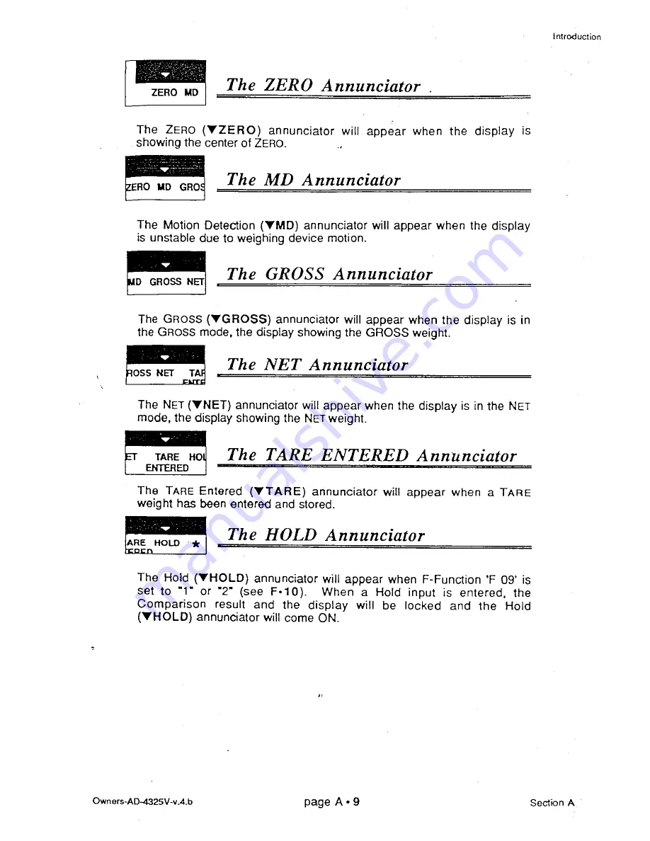 AND Weighing Indicator AD-4325V Instruction Manual Download Page 15