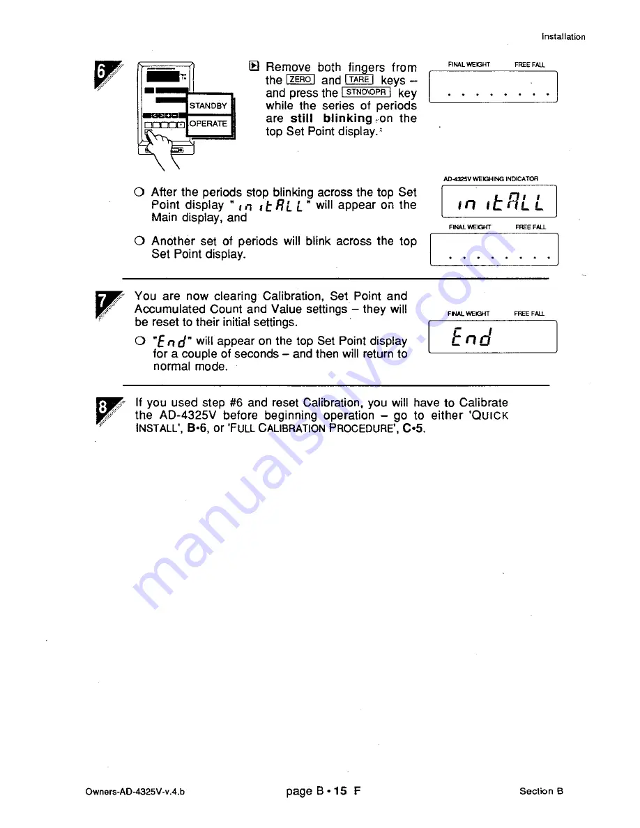 AND Weighing Indicator AD-4325V Instruction Manual Download Page 40