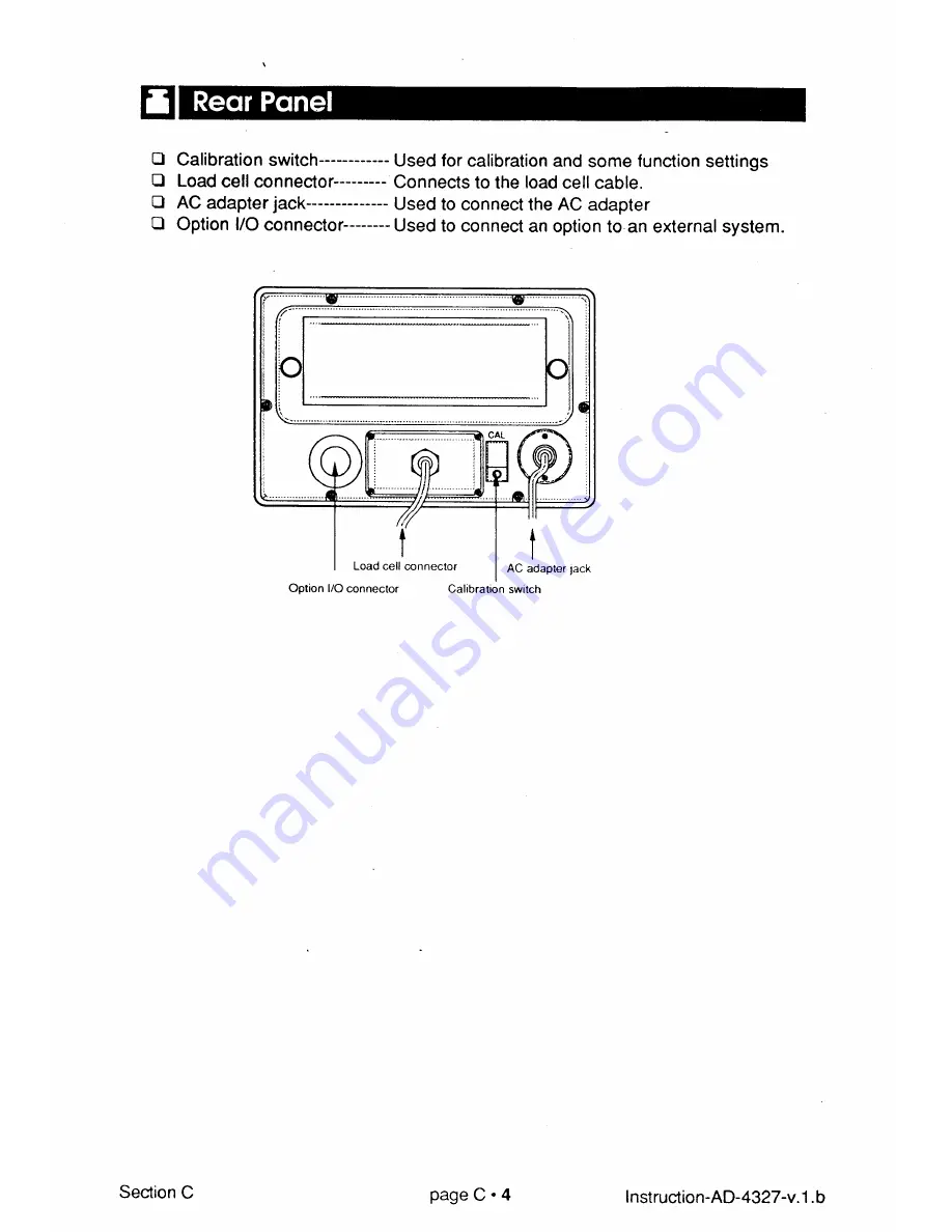 AND Weighing Indicator AD-4327A Instruction Manual Download Page 15